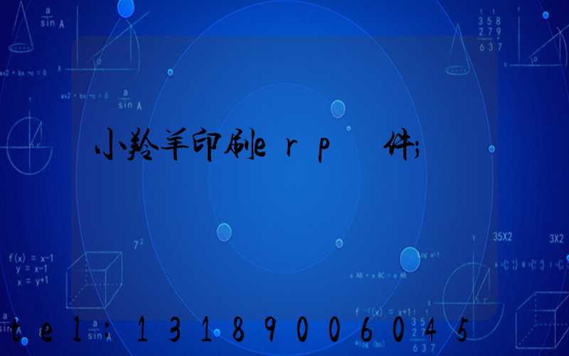 小羚羊印刷erp軟件