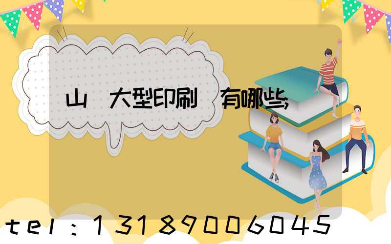 山東大型印刷廠有哪些