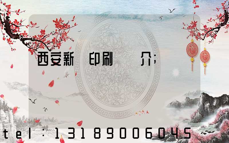 西安新華印刷廠簡介