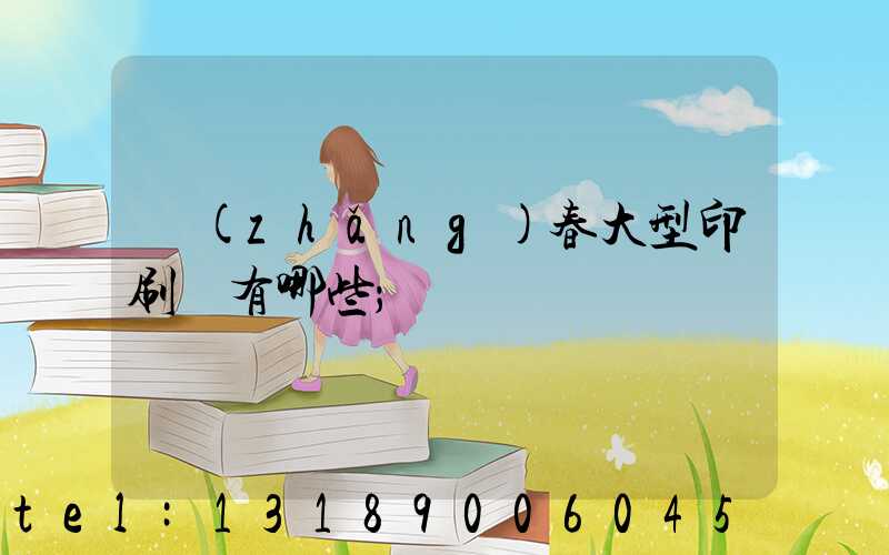 長(zhǎng)春大型印刷廠有哪些